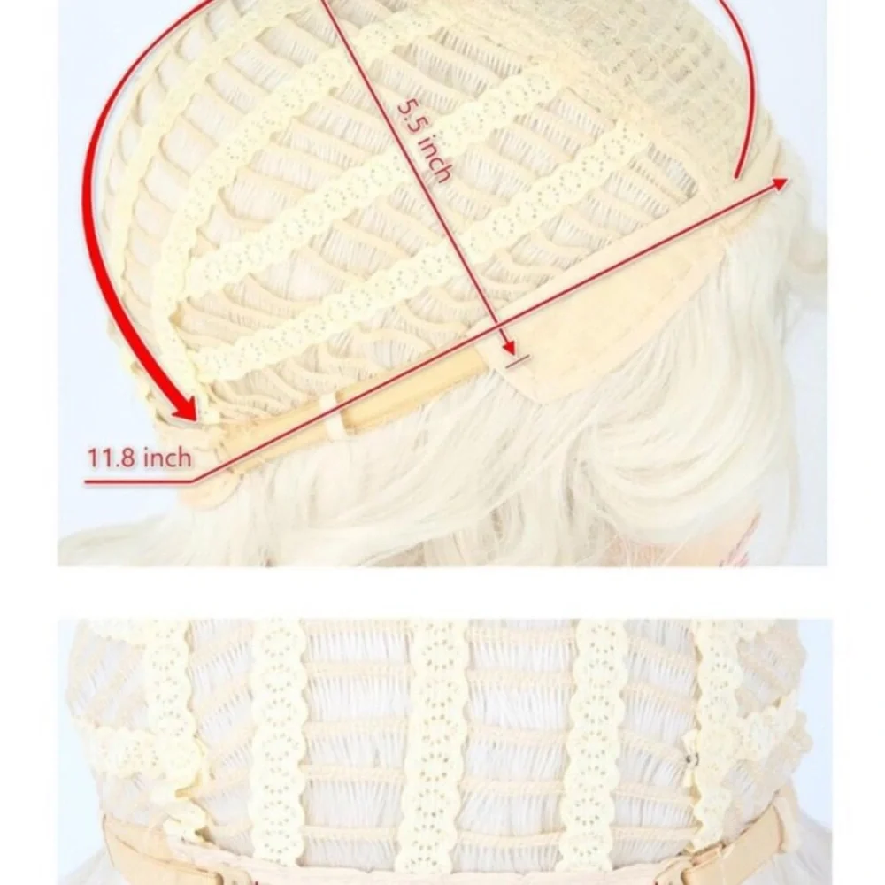 Blonde Long Braid Wig with 6 Hairpins for Halloween Costume & Cosplay Princess